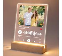 Personalised Spotify Plaque with Photo & LED Light - Custom Music Song Plaque Gifts for Boyfriend, Girlfriend, Husband, Wife - Birthday Christmas (Style1)