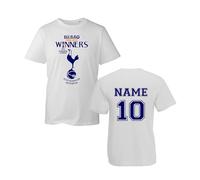Personalised Spurs Europa Trophy Winners 2025, Funny London Football Club Champions of Europe Shirt, Gift Unisex Tee Top (White, M)