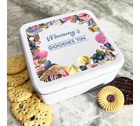 Personalised Square Biscuit Baking Sweets Cakes Sweets Mummys Goodies Treat Tin Personalised Gift | Custom Gift | Personalized Tin | Cake, Biscuit & Treat Tins | Gift For Her | Gift For Him