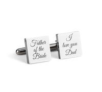 Personalised Square Cuff Links for Men, Wedding Gift Groomsmen Gift Cufflink for Men Personalised Cufflinks