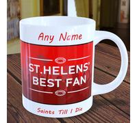Personalised St Helens Mug - Best Fan Rugby League Cup Gift