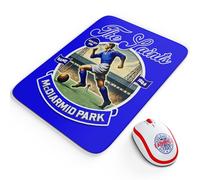 Personalised St Johnstone Mouse Mat Football Nostalgia Mouse Pad Work From Home Mousemat Vintage Computer Dad Birthday Gift For Him NFV81