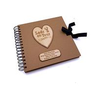 Personalised Stag Do Scrapbook Photo Album With Wooden Engraving