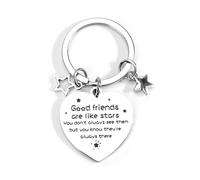Personalised Stainless Steel Keychain with Star Pendant, A Thoughtful Gift for Mums, Sisters and Good Friends, Perfect for Weddings, Birthdays and Travel Memories, Unique Appreciation Gift for Women