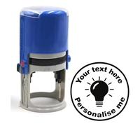 Personalised Stamp Light Bulb 30mm Self inking stamper for School Teachers, Parents and Nursery