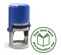 Personalised Stamp Open Book 30mm Self inking stamper for School Teachers, Parents and Nursery