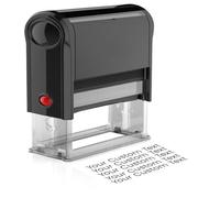 Personalised Stamps for Business or Name,Custom Stamp,Self-lnking Stamps Personalised Rubber Stamp,Personalised Address -Rectangular,5 Sizes, 9 Ink Colors, 8 Font,Max 5 Lines