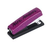 Personalised Stapler for Paper Office Small Stapler Office Stationery Supplies Custom Prizes for Students Teachers and Clerks (Purple)