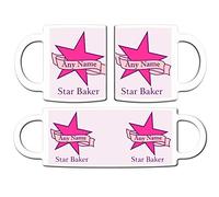 Personalised Star Baker Scroll Print Ceramic 11oz Mug Tea Coffee