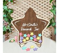Personalised Star Reward Jar| Custom Text Personalized Reward Jar For Classroom Management Tool Home Training Rewards Jar Motivate Responsibility Gifts For Boys Girls (Style 8)