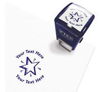 Personalised Star School Teachers Reward Feedback Marking Stamper Stamp 25mm Primary Teaching Services (Blue)