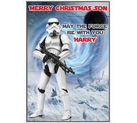 Personalised Star Wars Christmas Cards - Various Designs (Stormtrooper)
