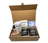 Personalised Stars Design Mug & Coaster Hamper Gift Box For Birthday Christmas Father's Day (Decaf Tea Bags)