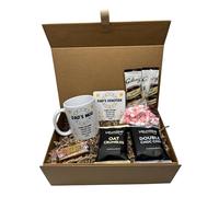 Personalised Stars Design Mug & Coaster Hamper Gift Box For Birthday Christmas Father's Day (Hot Chocolate Sachets)