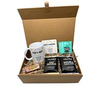 Personalised Stars Design Mug & Coaster Hamper Gift Box For Birthday Christmas Father's Day (Peppermint Tea Bags)