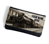 Personalised Steam Train Tobacco Pouch Rolling Cigarette Baccy Case Wallet Train Spotting Smoking Gift ST148