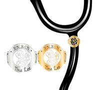 Personalised stethoscope name tags and custom identity pendants, suitable for nurses and doctors. Stainless steel engraved stethoscope ID tags make an ideal graduation gift or keepsake. (B-Style)