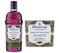 Personalised Sticker Bottle Label for Tanqueray Royale Blackcurrant Gin Birthday