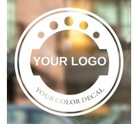 Personalised Stickers, Custom Stickers Logo Decal for Business Sign, Personalised Business Logo Sign, Waterproof Custom Sticker for Business Commercial Advertising Home Office & Business