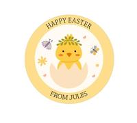 Personalised Stickers Easter End of Term Summer Gift Stickers - Thank You, Happy Easter from Teacher School Design 2-35 (37mm)