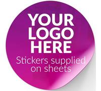Personalised Stickers Labels, Circle Stickers, customised, Any Photo, Logo Colour or Text. Various Sizes Matt, Gloss, Semi Finish (62mm Circles)