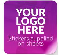 Personalised Stickers Labels, Square Stickers, customised, Any Photo, Logo Colour or Text. Various Sizes Matt, Gloss, Semi Finish (62mm Squares)