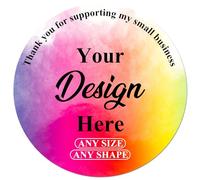 Personalised Stickers Labels with Your Design, Custom Sticker with Any Image Logo and Text. Custom Labels for Business Logo Any Shapes Circle spuare.