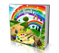 Personalised Story Book by Dinkleboo -"Learn Your Colours" - for Kids Aged 0 to 8 Years - Help Your Child Learn Their First Colours with This Highly Interactive Book - 20x20cm Soft Cover