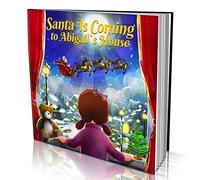Personalised Story Book by Dinkleboo -"Santa is Coming" - for Kids Aged 0 to 8 Years Old - A Story About Your Child Being Extra Good and Their Mum Writing a Letter to Santa. Soft Cover