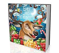 Personalised Story Book by Dinkleboo - "Santa’s Reindeer" - for Kids Aged 0 to 8 Years Old - A Story About Your Child Wanting A Real Life Reindeer. Soft Cover