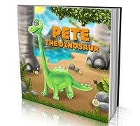 Personalised Story Book by Dinkleboo -The Dinosaur - for Kids Aged 0 to 8 Years Old - A Story About Your Child Going on an Adventure to find a New Dinosaur Friend - Smooth, Matte Finish. Soft Cover