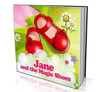 Personalised Story Book by Dinkleboo "The Magic Shoes" Girls 0 to 8 Years Old - Story About Your Daughter’s Magical Adventure - Soft Cover