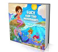 Personalised Story Book by Dinkleboo - "The Mermaids" - for Kids Ages 0 to 8 Years Old - A Story About Your Daughter or Son Meeting New Magical Friends - Smooth, Matte Finish. Soft Cover