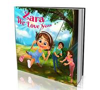 Personalised Story Book by Dinkleboo -"We Love You" - for Kids Aged 0 to 8 Years Old - The Perfect Book to Show Your Child just How Much You Love Them - Smooth, Matte Finish - Soft Cover