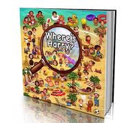 Personalised Story Book by Dinkleboo -"Where’s Harry" - for Kids Aged 0 to 8 Years Old - A Personalised Search and find Book, Where You are Looking for Yourself - Smooth, Matte Finish. Soft Cover