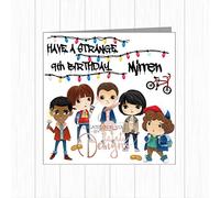 Personalised Stranger Things Birthday Card TV Netflix Any Name Son Daughter Mum