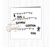 Personalised Stranger Things Birthday Card TV Netflix Dad Son Daughter Mum Niece