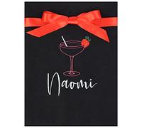 Personalised Strawberry Daiquiri Cocktail Tea Towel (Black)