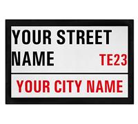 Personalised Street Name Bar Runner Custom City Beer Mat Home Pub Bar Drinks Accessories Gift For Him Novelty Father's Day Dad Man Cave Gifts