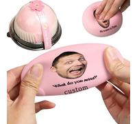 Personalised Stress Relief Squeeze Baozi Xuemei Niang Stress Ball with Your Photo Text，Funny Squishy Soft,Gifts Surprise Squeeze Ball For Adults Men Women ( )