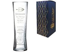 Personalised Strongbow Pint Glass 570ml - Official Logo Engraved with Your Message - Beer & Cider Glass Gift for Dad, Him or Men for Birthdays, Father's Day - Gift Box Included, Dishwasher-Safe