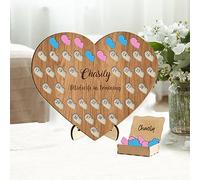 Personalised Student Midwife Birth Tracker Midwife In Training Birth Counter with 50Baby Spaces Baby Catcher Sign Midwife Graduation Gift for Nurse (Brown Heart Midwife Catch Counter - Baby)