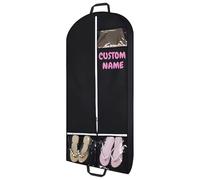 Personalised Suit Garment Bags - Thick Fabric Clothes Protectors for Business Trips, Embroidered 54'' Travel Garment Holders for Priest Nun Robes Ideal for Clergy Outfits, Uniform Cover Bag