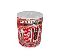 Personalised Sunderland Football Shirt Ceramic Money Box Gift