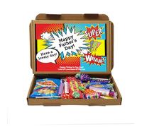 Personalised Superhero Father's Day Treat Box | Super Dad Gift Box - Vegan Sweets