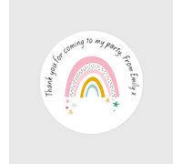 Personalised Sweet Cone Stickers - Chasing Rainbows - Pack of 35