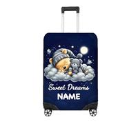 Personalised Sweet Dreams Name Luggage Cover Custom Suitcase Protector Starry Night Design Add Any Name Travel Case Gift Small Medium Large