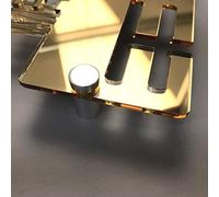Personalised Swimmer Biker Runner Medal Hanger, Gold Mirror Acrylic