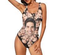 Personalised Swimming Costume Women, Personalized Swimsuit with Photo, Personalized Women Swimsets, Custom Face Swimwear Bathing Suits for Bride Girlfriend Wife Beach Party Vacation