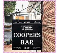 Personalised Swing Sign | Pub Shed Swing Sign | Double Sided Outdoor Sign for Pub | Acrylic Sign with Bracket